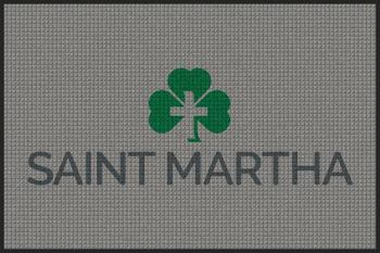 Mat Logo Waterhog Impressions HD 4' x 6', B - Horizontal Saint Martha