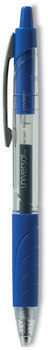 Universal™ Comfort Grip® Clear Barrel Retractable Gel Ink Roller Ball Pen Medium 0.7 mm, Blue Clear/Blue 36/Pack