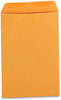 A Picture of product UNV-42200 Universal® Self-Stick Open End Catalog Envelope #1, Square Flap, Self-Adhesive Closure, 6 x 9, Brown Kraft, 100/Box