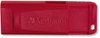 A Picture of product VER-98525 Verbatim® Store 'n' Go® USB Flash DriveStore 'n' Go USB Flash Drive, 128 GB, Red