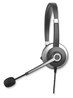 A Picture of product IVR-70001 Innovera® USB Wired Single Ear Headset With Microphone IVR70001 Monaural Over The Head Black/Silver
