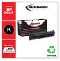 A Picture of product IVR-F500A Innovera® CF500A, CF501A, CF502A, CF503A Toner Remanufactured Black Replacement for 202A (CF500A), 1,400 Page-Yield