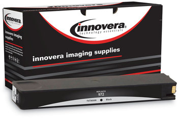 Innovera® L0R86AN, L0R89AN, F6T80AN, L0R92AN Ink Remanufactured Black Replacement for 972 (F6T80AN), 3,500 Page-Yield