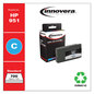 A Picture of product IVR-951C Innovera® 950B-951M Ink Remanufactured Cyan Replacement for 951 (CN050AN), 700 Page-Yield, Ships in 1-3 Business Days