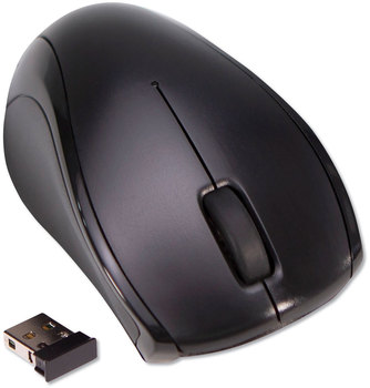 Innovera® Compact Mouse 2.4 GHz Frequency/26 ft Wireless Range, Left/Right Hand Use, Black