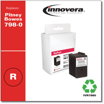 Innovera® 798-0 Postage Meter Ink Compatible Red Replacement for (SL-798-0), 1,500 Page-Yield