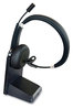 A Picture of product IVR-70002 Innovera® Bluetooth® Wireless Single Ear Headset with Microphone IVR70002 Monaural Over The Head Black/Silver