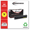 A Picture of product IVR-F502A Innovera® CF500A, CF501A, CF502A, CF503A Toner Remanufactured Yellow Replacement for 202A (CF502A), 1,300 Page-Yield