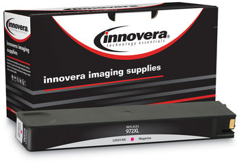 Innovera® F6T84AN, L0R98AN, L0S01AN, L0S04AN Ink Remanufactured Magenta High-Yield Replacement for 972XL (L0S01AN), 7,000 Page-Yield