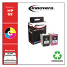 A Picture of product IVR-N9H64FN Innovera® N9H64FN Ink Remanufactured Black/Tri-Color Replacement for 62 (N9H64FN), 200/165 Page-Yield