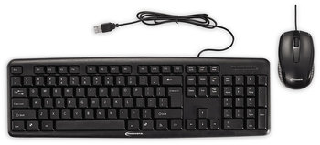 Innovera® Slimline Keyboard and Mouse USB 2.0, Black
