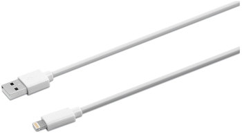 Innovera® USB Lightning Cable Apple 6 ft, White