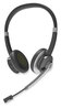 A Picture of product IVR-70003 Innovera® Bluetooth® Wireless Dual Ear Headset With Microphone IVR70003 Binaural Over The Head Black/Silver