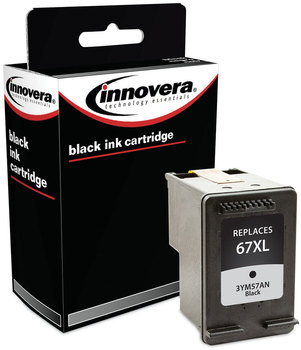 Innovera® 3YM57AN, 3YM58AN Ink Remanufactured Black Replacement for 67XL (3YM57AN), 240 Page-Yield