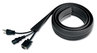 A Picture of product IVR-39665 Innovera® Cable Management Coiled Tube Floor Sleeve 2.5" x 0.5" Channel, 72" Long, Black