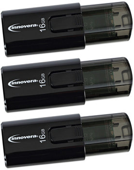 Innovera® USB 3.0 Flash Drive. 16 GB. 3/pack.