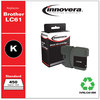 A Picture of product IVR-LC61BK Innovera® LC61BK, LC61C, LC61M, LC61Y Ink Remanufactured Black Replacement for 450 Page-Yield