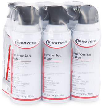 Innovera® Compressed Air Duster Cleaner 10 oz Can, 6/Pack