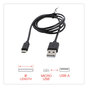 A Picture of product IVR-30006 Innovera® USB to Micro Cable 3 ft, Black