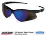 A Picture of product KCC-14481 KleenGuard™ Nemesis* Safety Glasses Nemesis Black Frame, Blue Mirror Lens