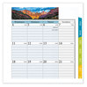 A Picture of product AAG-281285Y23 AT-A-GLANCE® My Week Weekly/Monthly Planner Refill Zenscapes Photos, Desk Size 4, 8.5 x 5.5, Blue/White Sheets, 12-Month (Jan-Dec): 2023