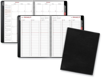 AT-A-GLANCE® Fashion Weekly/Monthly Planner 11 x 8.5, Black Cover, 12-Month (Jan to Dec): 2023