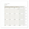 A Picture of product AAG-48122523 AT-A-GLANCE® My Day Daily/Monthly Planner Refill Desk Size 4, 8.5 x 5.5, Brown/White Sheets, 12-Month (Jan to Dec): 2023