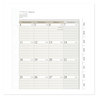 A Picture of product AAG-481685Y23 AT-A-GLANCE® My Month Loose-leaf Monthly Planner Refill Loose-Leaf Desk Size 4, 8.5 x 5.5, Brown/White Sheets, 12-Month (Jan to Dec): 2023