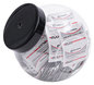 A Picture of product IVR-51517 Innovera® Antistatic Screen Cleaning Wipes 1-Ply, 4.75 x 7.25, Unscented, White, 200 Sachets, Fishbowl Container with Black Top