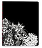 A Picture of product AAG-589905 Cambridge® Floradoodle Weekly/Monthly Planner Professional Adult Coloring Artwork, 11 x 8.5, Black/White Cover, 12-Month (Jan-Dec):2024