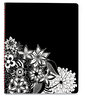 A Picture of product AAG-589905 Cambridge® Floradoodle Weekly/Monthly Planner Professional Floral Artwork, 11 x 8.5, Black/White Cover, 12-Month (Jan-Dec): 2025