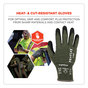 A Picture of product EGO-10345 ergodyne® ProFlex 7042 ANSI A4 Nitrile-Coated CR Gloves. Size X-Large. Green. 1 pair. Ships in 1-3 Business Days.