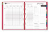 A Picture of product AAG-609990559 AT-A-GLANCE® Harmony Weekly/Monthly Hardcover Planner 11 x 8.5, Berry Cover, 13-Month (Jan to Jan): 2023 2024