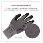 A Picture of product EGO-10363 ergodyne® ProFlex 7000 Nitrile-Coated Gloves with Microfoam Palm. Size Medium. Gray. 12 pairs/pack. Ships in 1-3 Business Days.