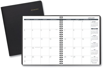 AT-A-GLANCE® Monthly Planner 8.75 x 7, Black Cover, 12-Month (Jan to Dec): 2025