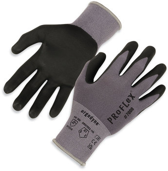 ergodyne® ProFlex 7000 Nitrile-Coated Gloves with Microfoam Palm. Size 2X-Large. Gray. 1 pair. Ships in 1-3 Business Days.