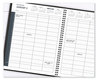 A Picture of product AAG-702127323 AT-A-GLANCE® Eight-Person Group Daily Appointment Book 11 x 8.5, Black Cover, Two-Volume 12-Month Format (Jan to June, July Dec): 2023