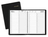 A Picture of product AAG-7022205 AT-A-GLANCE® Two-Person Group Daily Appointment Book 11 x 8, Black Cover, 12-Month (Jan to Dec): 2024
