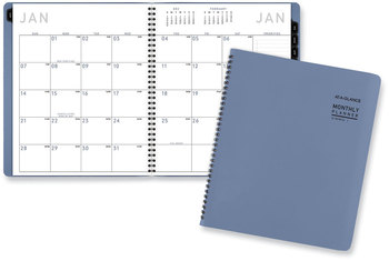 AT-A-GLANCE® Contemporary Monthly Planner 11.38 x 9.63, Blue Cover, 12-Month (Jan to Dec): 2024