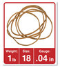 A Picture of product UNV-00118 Universal® Rubber Bands Size 18, 0.04" Gauge, Beige, 1 lb Box, 1,600/Pack