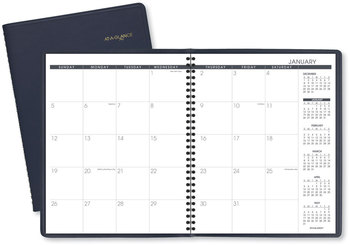 AT-A-GLANCE® Monthly Planner 11 x 9, Navy Cover, 15-Month: Jan 2025 to Mar 2026