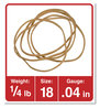 A Picture of product UNV-00418 Universal® Rubber Bands Size 18, 0.04" Gauge, Beige, 4 oz Box, 400/Pack