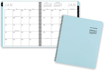 AT-A-GLANCE® Contemporary Lite Monthly Planner 11 x 9.5, Light Blue Cover, 12-Month (Jan to Dec): 2024