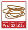 A Picture of product UNV-00432 Universal® Rubber Bands Size 32, 0.04" Gauge, Beige, 4 oz Box, 205/Pack