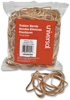 Universal® Rubber Bands Size 54 (Assorted), Assorted Gauges, Beige, 4 oz Box