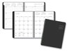 A Picture of product AAG-7054XL05 AT-A-GLANCE® Contemporary Lite Weekly/Monthly Planner 8.75 x 7, Black Simulated Leather Cover, 12-Month (Jan to Dec): 2024