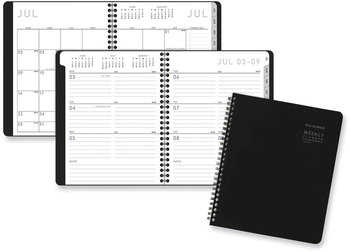 AT-A-GLANCE® Contempo Lite Academic Year Weekly/Monthly Planner 8.75 x 7.87, Black Cover, 12-Month (July to June) 2024 2025