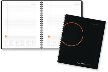 AT-A-GLANCE® Plan. Write. Remember.® Planning Notebook with Reference Calendar Two-Year 2023-24 11 x 8.5, Black/Gold Cover, Undated