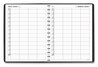 A Picture of product AAG-7082205 AT-A-GLANCE® Four-Person Group Daily Appointment Book 11 x 8, Black Cover, 12-Month (Jan to Dec): 2025