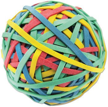 Universal® Rubber Band Ball 3" Diameter, Size 32, Assorted Colors, 260/Pack